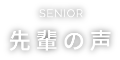 SENIOR 先輩の声